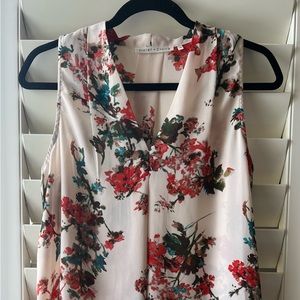 Romantic Violet + Claire sleeveless v-neck blouse